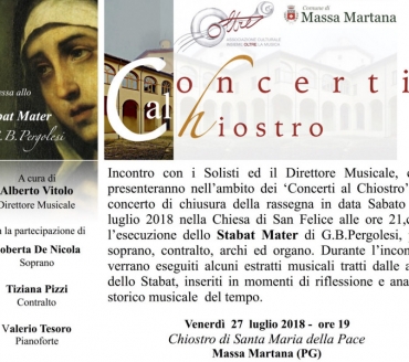 MASTER CLASS PER ARCHI A MASSA MARTANA, 22-28 LUGLIO 2018